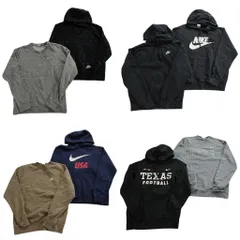 古着卸 まとめ売り ナイキ NIKE スウェット 8枚セット (メンズ S ) チームロゴ スウォッシュ フーディー 総柄 中古 古着 NC7028