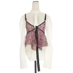 ディースクエアード DSQUARED2 23AW Camisole Shirt キャミソールシャツ ブラウス 長袖 40 ホワイト 白 S72DL0737 国内正規のサムネイル