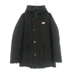 ダントン DANTON フードミドル丈 ダウンジャケット コート 長袖 38 ブラック 黒 JD-8535