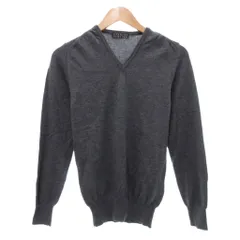 バーニーズニューヨーク BARNEYS NEW YORK ニット セーター Vネック 長袖 ウール 46 グレー /JSのサムネイル