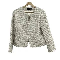 UNTITLED(アンタイトル) ジャケット サイズ2 M レディース - アイボリー×ピンクベージュ×マルチ 長袖/ツイード/ラメ/秋/冬