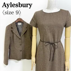 Aylesbury アリスバーリー ウール×カシミヤ セットアップ ジャケット＆ワンピース 上品 大人エレガンス 通勤 フォーマル EO-86