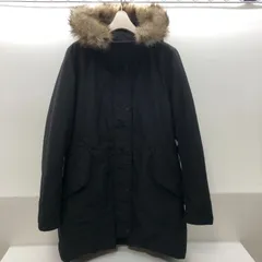 【美品】uniqlo ユニクロ レディース ダウンコート ファー付きフード ブラック SGMT10-9703