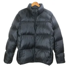 ユニクロ UNIQLO 19AW 大きいサイズ ウルトラライトダウンボリュームジャケット 311-42225 ジップアップ ナイロン スタンドカラー XL 黒 ブラック /X