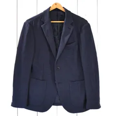 コムサメン COMME CA MEN コットン混 2つボタン シングル ジャケット M ダークネイビー 袖口3つ釦 07-15JR03 / 5TK005 【送料無料】【中古】【メンズビジネス】202511