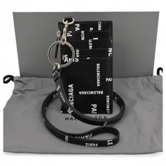 バレンシアガ ランヤード カードケース ストラップ付 Aランク ba5620cc