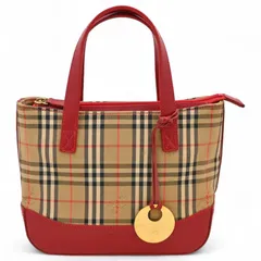 バーバリー シャドーホース ミニハンドバッグ ノバチェック Aランク bb8820bd