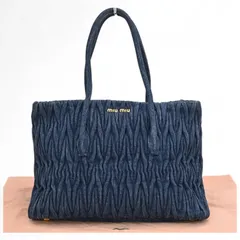 2025年最新】miumiu デニム バッグの人気アイテム - メルカリ