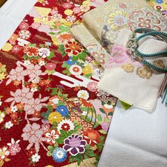 吉澤友禅 振袖 正絹 フルセット 金駒刺繍 - メルカリ