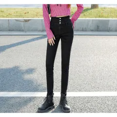 ☆ ブラック ☆ Lサイズ(28) ☆  スキニーパンツ レディース デニム 細見え  スキニーパンツ レディース スキニーデニム 美脚パンツ デニムパンツ スキニー デニム 美脚 パンツ レギンスパンツ スリムパンツ ジーンズ ジーパン レギパン