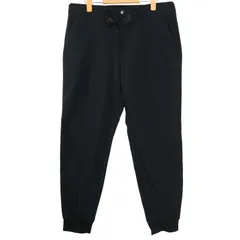 GU ジーユー 秋冬 ストレッチ 裏起毛★ クライミング ジョガー テーパード パンツ Sz.L メンズ 黒