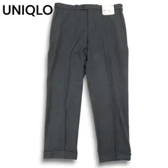 新品 未使用★UNIQLO ユニクロ ヒートテック★ グレンチェック スマートスリム フィット パンツ Sz.ウエスト 88cm メンズ 灰