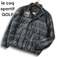 le coq sportif GOLF ルコック スポルティフ ゴルフ 秋冬★ チェック切替 ナイロン 中綿 ジャケット ブルゾン Sz.L メンズ
