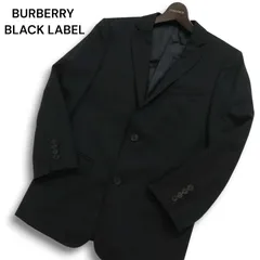 BURBERRY BLACK LABEL バーバリー ブラックレーベル ウール100％★ ストライプ テーラード ジャケット Sz.36R メンズ 黒