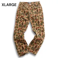 XLARGE エクストララージ 秋冬 コーデュロイ★ カモフラ 迷彩 総柄 パンツ Sz.32 メンズ