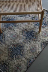 ヴィンテージラグ トルコ イスパルタ ブルー 1980年代 125 × 80 cm No.TR25196