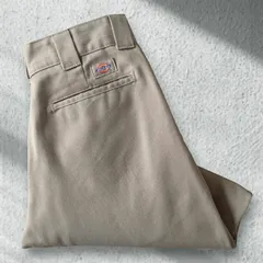 ■古着 Dickies ディッキーズ 874DS ワークパンツ チノ ベージュ W32L30【D1617】
