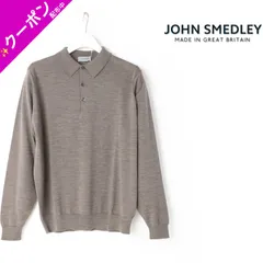 新品 JOHN SMEDLEY ジョンスメドレー 【 ジョンスメ 】 KNOLL エクストラファイン メリノ ウール ニット MODERN FIT  ニットポロ 長袖 ポロシャツ 30G L # 093