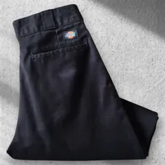 ■古着 Dickies ディッキーズ 874BK ワークパンツ チノ 黒 W30L32【D1621】
