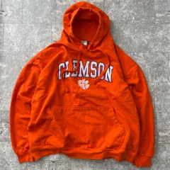 パーカー カレッジロゴ フーディ CLEMSON クレムソン大学 スウェット 古着
