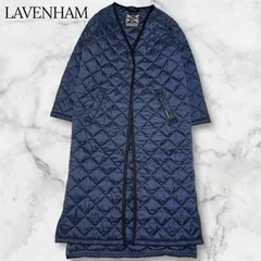 【LAVENHAM】ラベンハム コットン100% ノーカラーコート インディゴ LAVENHAM】ラベンハム コットン100% ノーカラーコート インディゴ