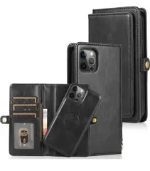 Pelanty for iPhone 14 Pro ケース手帳型 for iPhone14pro 2in1背面カバー PUレザー+TPU 分離式 両用2way 取り外し自由 携帯カバー 財布型ICカード収納 お札入れ小銭入れ スタンド機能　(ブラック)