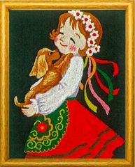 文化刺繍キット 6号 「ボタン」【新品】【正規品】【昭和レトロ