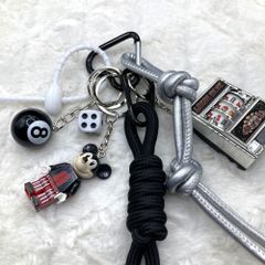 ミニスロットマシン＆ミッキー じゃらじゃらキーホルダー バッグチャーム