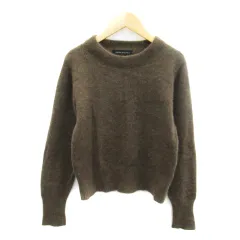 アーバンリサーチ URBAN RESEARCH ニット カットソー 長袖 クルーネック 無地 ウール F 茶 ダークブラウン /SY29