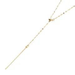 【ゴールド×ワンサイズ】[Cream dot. クリームドット公式] ネックレス レディース   ロング 金属アレルギー ニッケルフリー ラリエット バー ペタルチェーン 大人 上品 エレガント きれいめ シンプル  のサムネイル