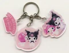 【新品】キーホルダー マイメロディ＆クロミ ペア 3連アクリルキーホルダー パステルドリームランド 「サンリオキャラクターズ」