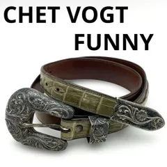 VOGTシルバー925 14K牛彫刻ベルトバックル3点セット