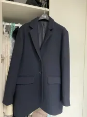 ネイビー オーバーサイズ レディース ジャケットコート