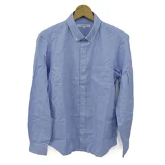 コムサメン 長袖シャツ トップス ボタンダウン ワイシャツ メンズ Mサイズ 水色 COMME CA MEN 【中古】