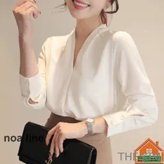 卒業式入学式スーツ母インナーブラウスフォーマル母ブラウスレディースVネック上品トップスホワイト白卒業式入学式卒園式入園式