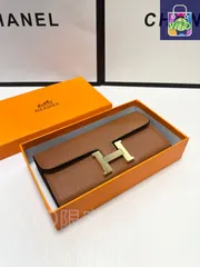 【今日特価】HERM?S 送料無料！黒 / ダークイエロー 19x10 サイズ クロスグレーンレザー 限定セール価格