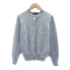 ロッソ ROSSO アーバンリサーチ ニットカーディガン ラウンドネック 無地 ウール F ライトグレー /YS25