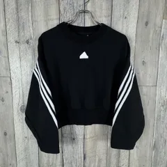 adidas アディダス 3本ライン スウェット スエット トレーナー ジャージ レディース L サイズ