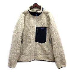 パタゴニア Patagonia クラシック レトロX ジャケット ボア フリース Classic Retro-X Jacket 23056 FA17 ナチュラル ネイビー L