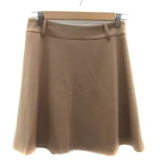 イエナ IENA フレアスカート ミニ丈 ウール 38 茶色 ブラウン /HO40