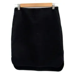 アダムエロペ Adam et Rope' タイトスカート ひざ丈 36 紺 ネイビー /SM21