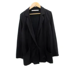 ブラック バイ マウジー BLACK by moussy テーラードジャケット ミドル丈 シングルボタン 総裏地 1 ブラック 黒 /MS36のサムネイル