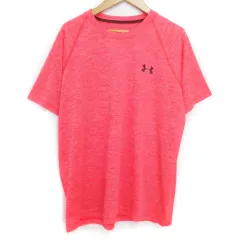 アンダーアーマー UNDER ARMOUR スポーツウェア Tシャツ カットソー 半袖 クルーネック ロゴプリント 総柄 M 赤 白 レッド ホワイト /FF25