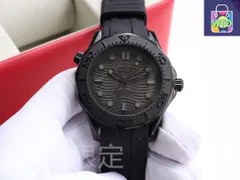 [OMEGA] シーマスター 300m ブラックダイバー - 専用ケース・カード・袋付き｜本日限定特価｜新品未使用-WTO店名をご確認ください