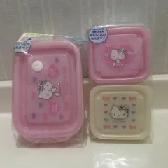 Hello  Ｋitty      フードコンテナＭリボン２個　　&    コンテナＳリボン４個のサムネイル