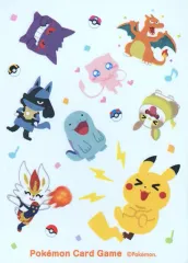 【中古】サプライ ポケモンカードゲーム デッキシールド(スリーブ) Pokemonぴかぴかフレンズ 総柄 ポケモンセンター・ポケモンストア限定