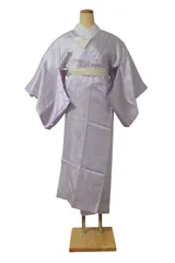 洗える 長襦袢 お仕立て上がり 半衿付き No.5 パールパープル 肌着 下着 和装 着物 着付け インナー 襦袢 レディース 半襟 半衿 長じゅばん 訪問着 衣紋（レディース S/M/L/LL 袖無双 胴抜き仕立て ポリエステル・真夏以外対応）