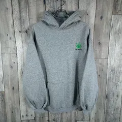 Shang Yi Pai LIKE SMOKING マリファナ 大麻 プリント 裏起毛 スウェット スエット パーカー メンズ 2XL サイズ