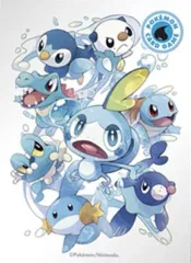 【中古】サプライ ポケモンカードゲーム デッキシールド(スリーブ) タイプファイターズ 水 ポケモンセンター限定