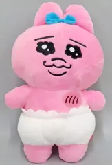 【中古】ぬいぐるみ おぱんちゅうさぎ(B/赤くなる) 胸にポンポン当てるBIGぬいぐるみ 「おぱんちゅうさぎ」